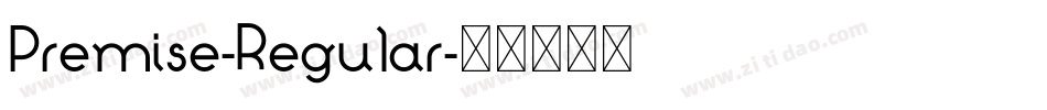 Premise-Regular字体转换