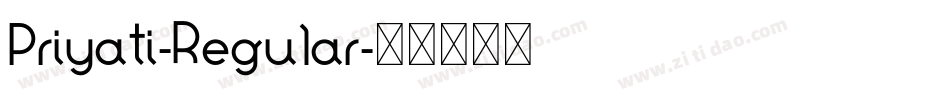 Priyati-Regular字体转换
