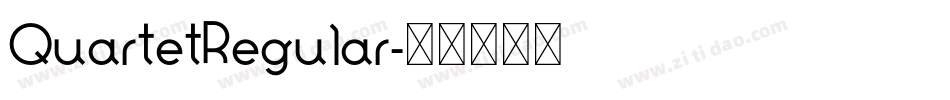 QuartetRegular字体转换