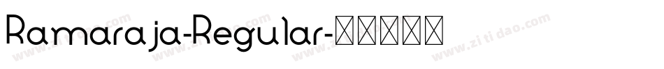 Ramaraja-Regular字体转换