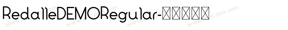 RedalleDEMORegular字体转换