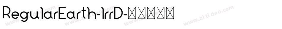 RegularEarth-lrrD字体转换