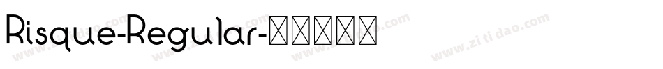 Risque-Regular字体转换 Risque-Regular字体转换