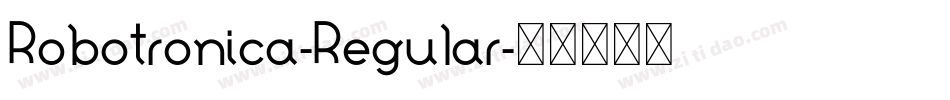 Robotronica-Regular字体转换