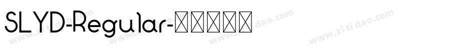 SLYD-Regular字体转换 SLYD-Regular字体转换
