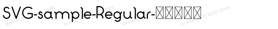 SVG-sample-Regular字体转换