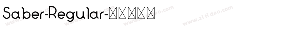 Saber-Regular字体转换