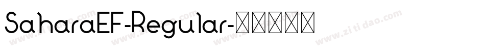 SaharaEF-Regular字体转换