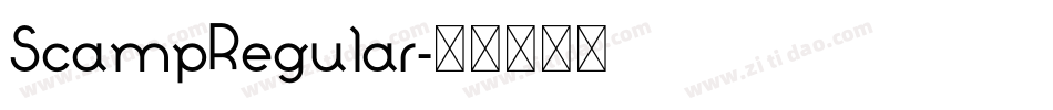 ScampRegular字体转换