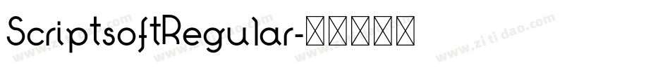 ScriptsoftRegular字体转换