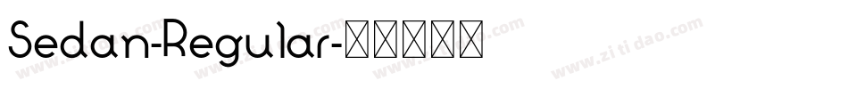 Sedan-Regular字体转换