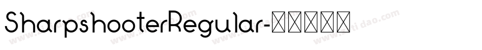 SharpshooterRegular字体转换