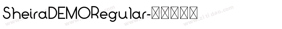 SheiraDEMORegular字体转换