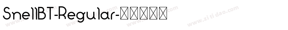 SnellBT-Regular字体转换