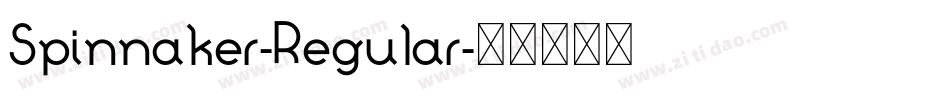 Spinnaker-Regular字体转换