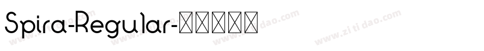 Spira-Regular字体转换