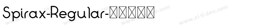 Spirax-Regular字体转换