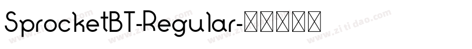 SprocketBT-Regular字体转换