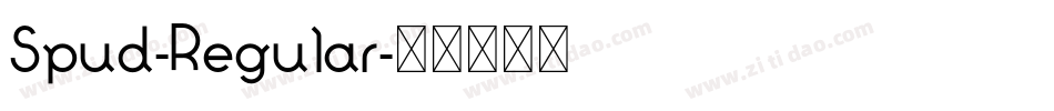 Spud-Regular字体转换
