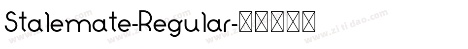 Stalemate-Regular字体转换