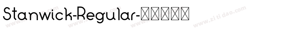 Stanwick-Regular字体转换