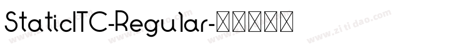 StaticITC-Regular字体转换