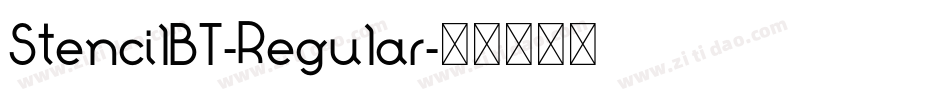 StencilBT-Regular字体转换