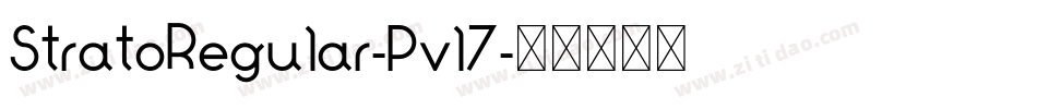StratoRegular-Pvl7字体转换