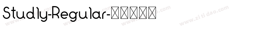 Studly-Regular字体转换