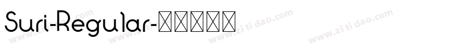 Suri-Regular字体转换