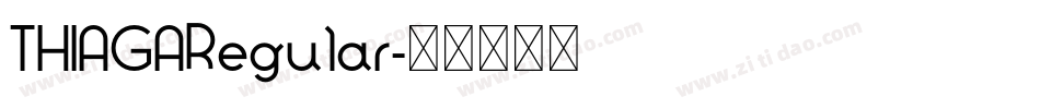 THIAGARegular字体转换