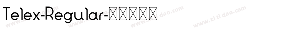 Telex-Regular字体转换