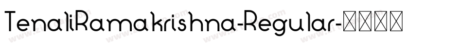 TenaliRamakrishna-Regular字体转换