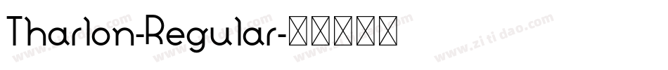 Tharlon-Regular字体转换