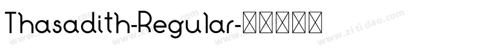 Thasadith-Regular字体转换