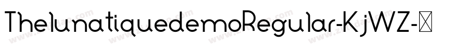 ThelunatiquedemoRegular-KjWZ字体转换