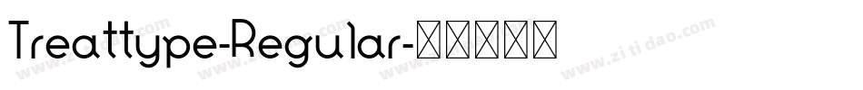 Treattype-Regular字体转换