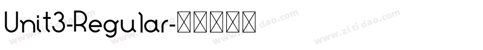 Unit3-Regular字体转换