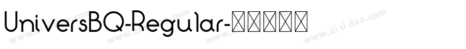 UniversBQ-Regular字体转换