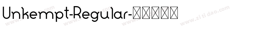 Unkempt-Regular字体转换