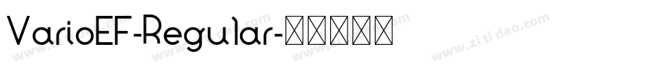 VarioEF-Regular字体转换