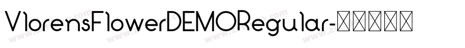 VlorensFlowerDEMORegular字体转换