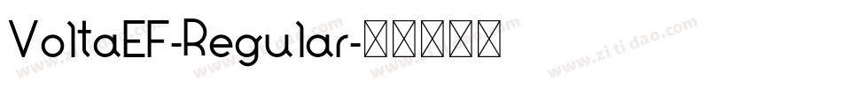 VoltaEF-Regular字体转换