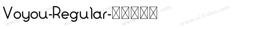 Voyou-Regular字体转换