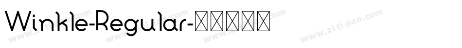 Winkle-Regular字体转换