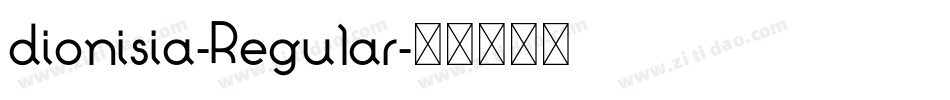 dionisia-Regular字体转换