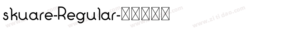 skuare-Regular字体转换