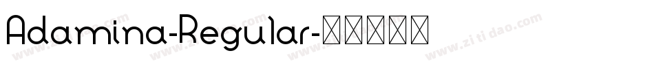Adamina-Regular字体转换