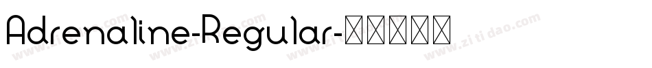 Adrenaline-Regular字体转换