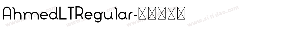 AhmedLTRegular字体转换
